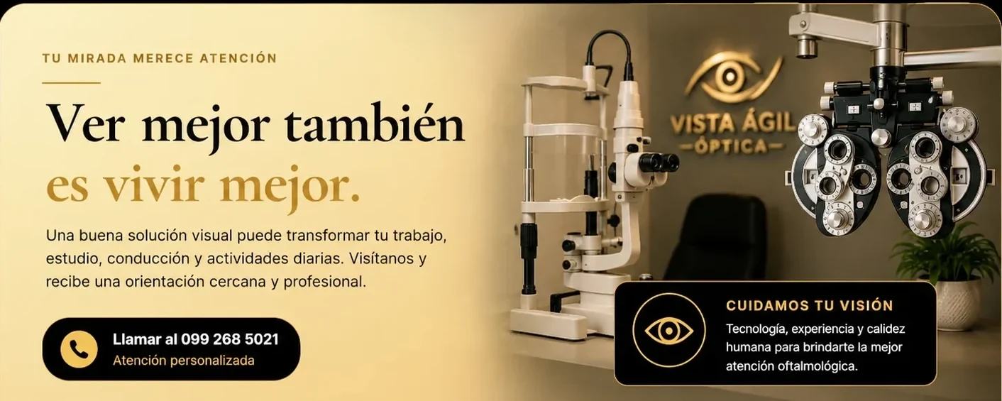 Ver mejor también es vivir mejor. Atención visual profesional en Óptica Vista Ágil